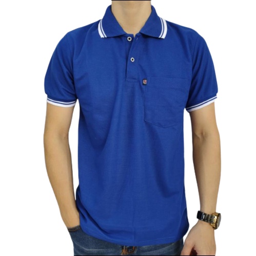 Noveli wear - Kaos pria polo shirt saku dewasa lengan pendek | kaos kerah pria size L XL XXL