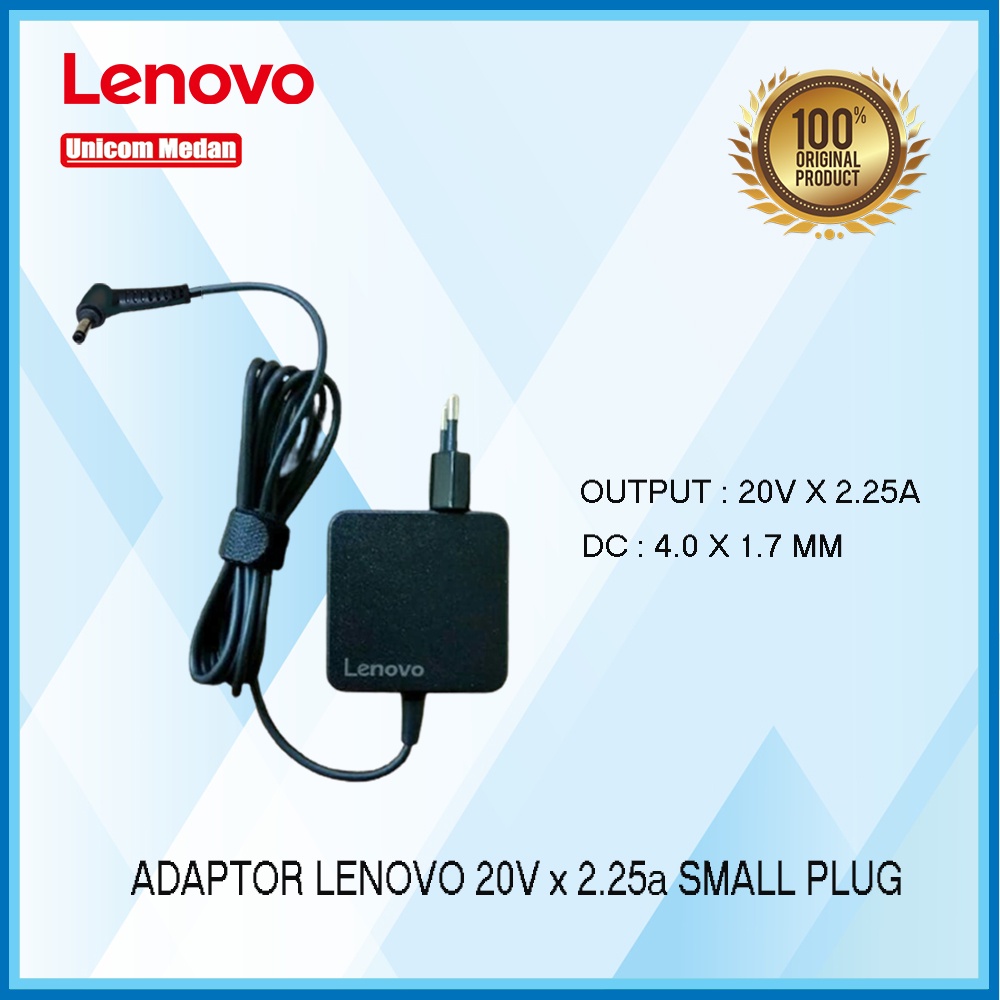 ADAPTOR LENOVO 20V X 2.25A (DC 4.0 X 1.7MM) / CHARGER LAPTOP LENOVO