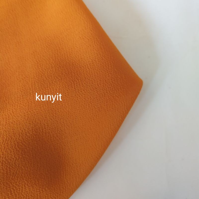 PASMINA 2 in 1 INER / PASHMINA + INNER /  PASHMINA / PASHMINA CERUTY (dijahit dengan innernya)-Kunyit