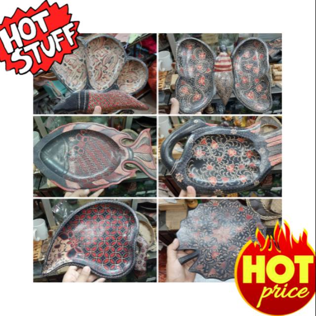 PIRING KAYU BATIK ASLI UNIK