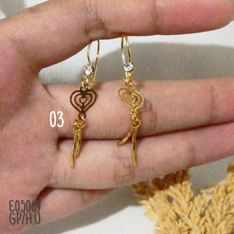 Anting Jurai fashion Cantik warna 24k E05069