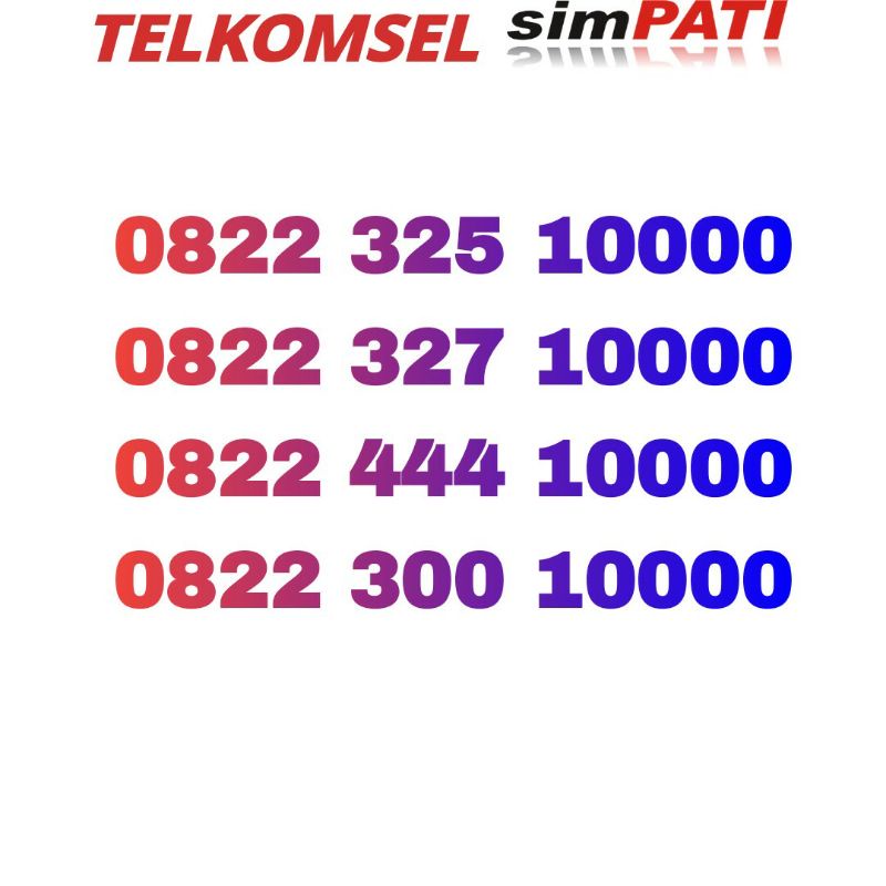 nomor cantik telkomsel simpati 100000