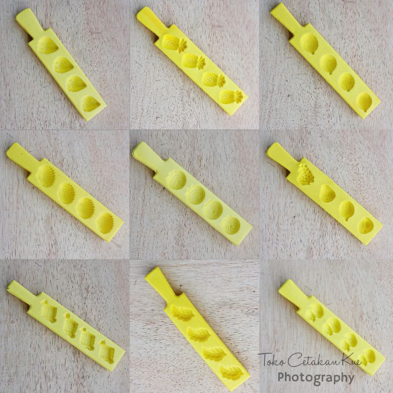 Cetakan kue kering nastar kue bangkit aneka motif bahan plastik