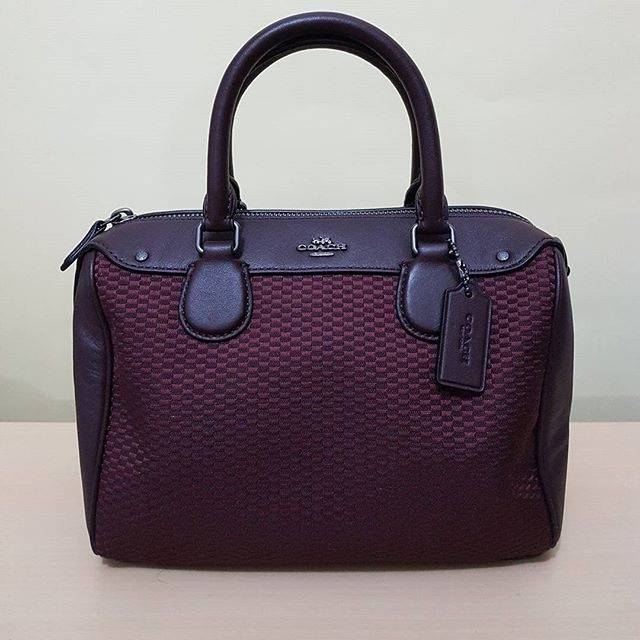 Tas Coach Original / Coach Mini Bennett Bennet Jacquard Oxblood Multi