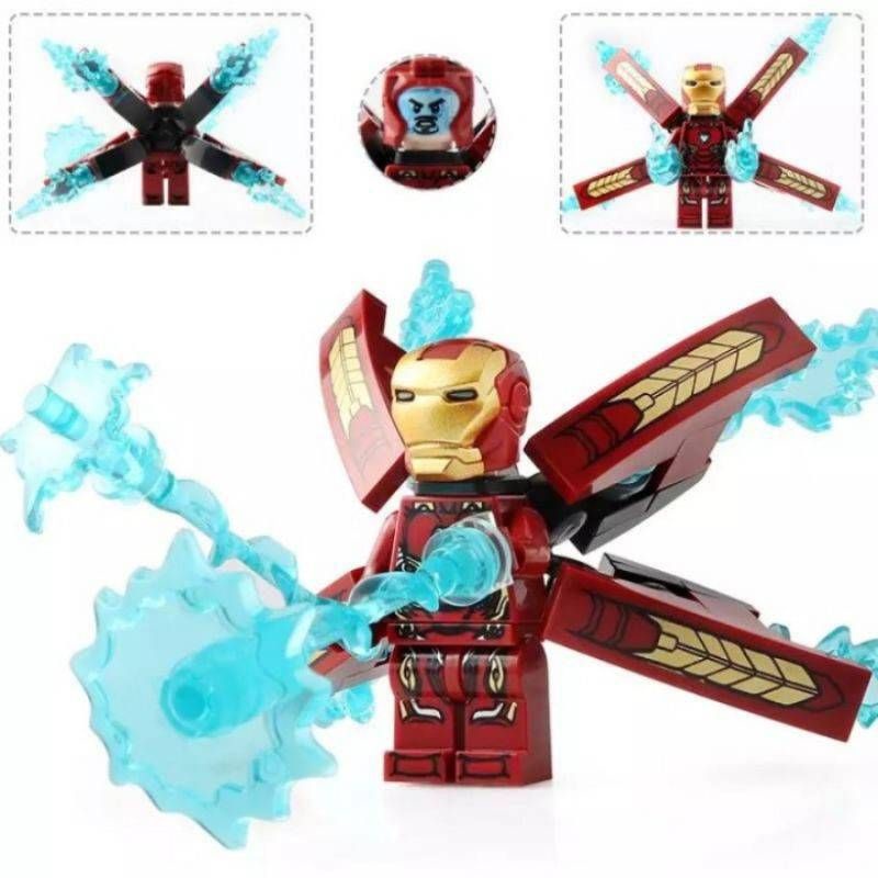 Lego Ironman Mark 50 Minifigure Marvel Superhero Ronin Strange Bricks Figure