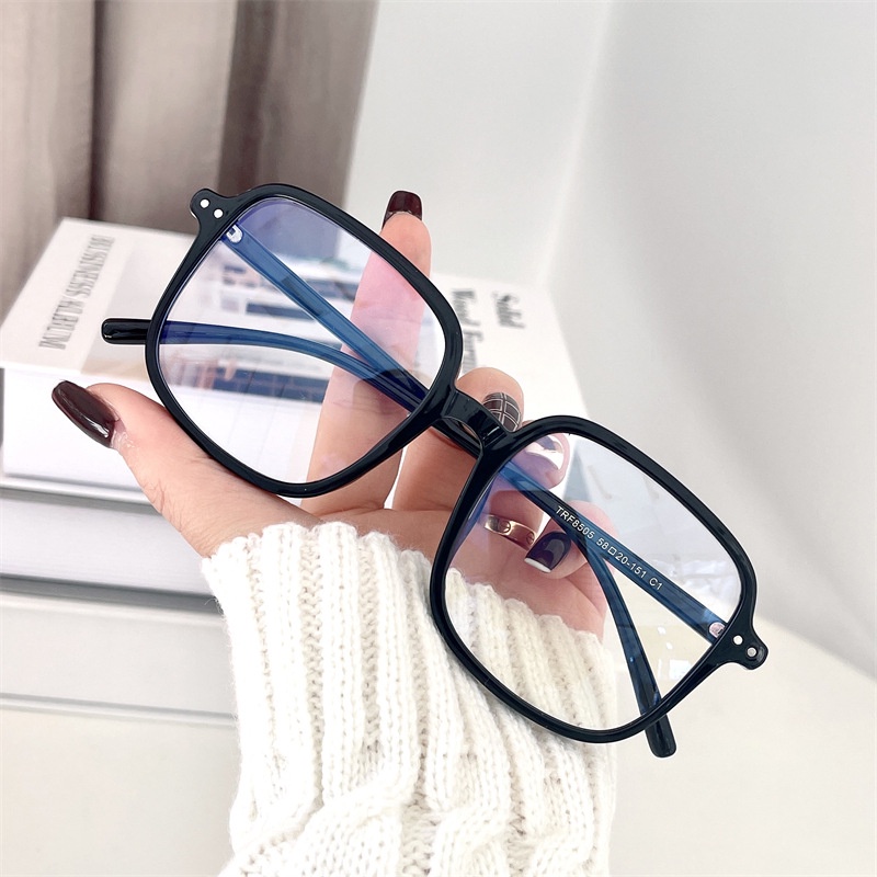 （YUZHU）COD INS Fashion Square Frame Kacamata Anti Cahaya Biru untuk Wanita