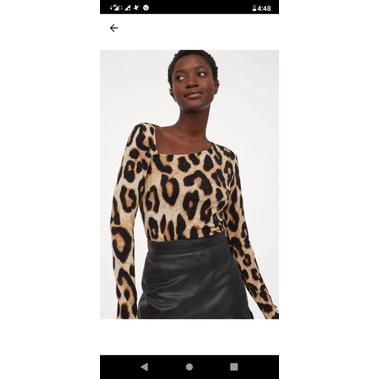 Blouse Leopard H&M