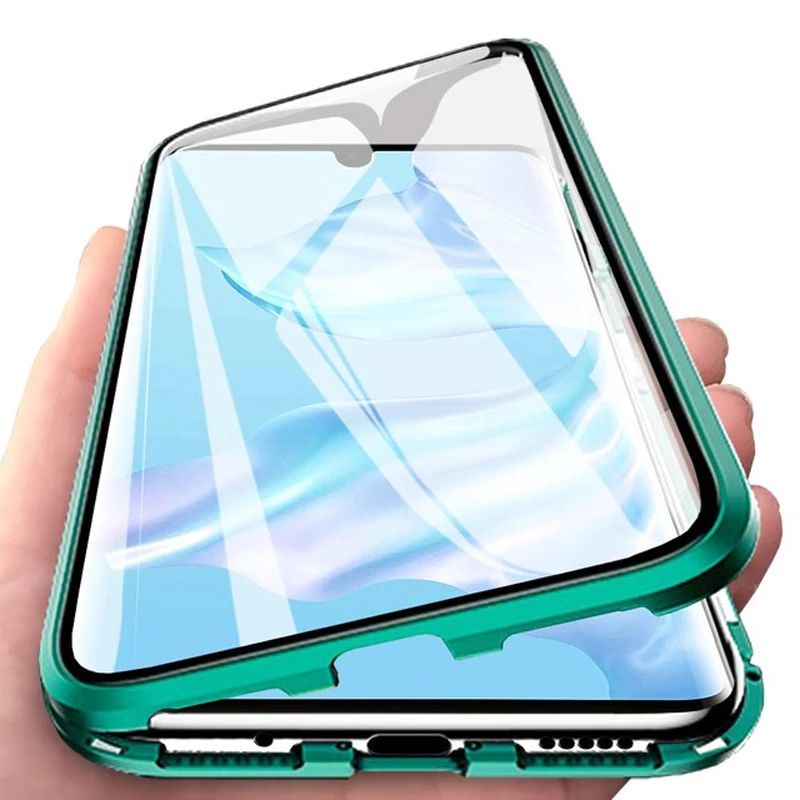 double side glass case for oppo a96 a95 a76 a74 a54 5g 4g tempered glass metal hard phone casing cov