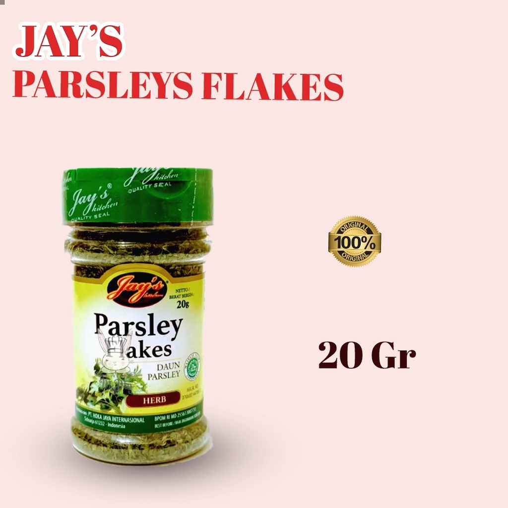 

Jays Parsley Flakes / Daun Parsley 20 gr