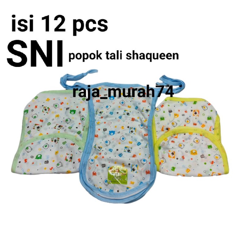 12 pcs popok tali motif shaqueen sedang SNI