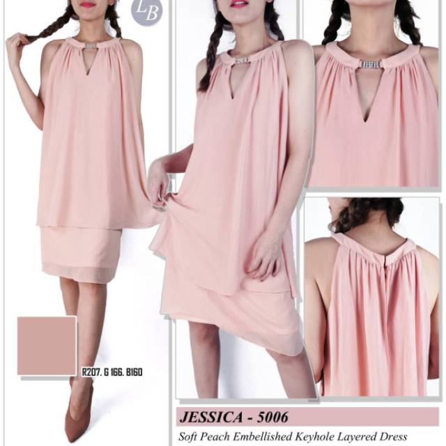 Jessica howard dress dres pesta pink ori bfh branded first hand