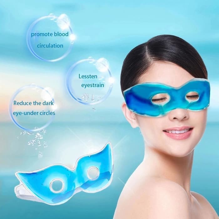 TBI  Kacamata Masker Mata Dingin Ice Cold Gel Eye Mask Kompres Mata Lelah Mata Minus Silinder Mata Hitam Kantong Mata