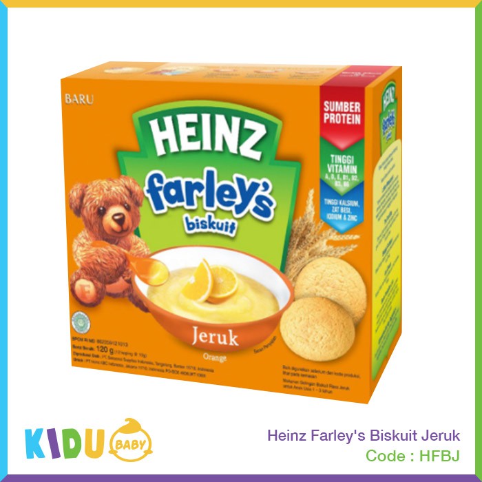 Heinz Farley's Biskuit Makanan Snack Bayi &amp; Anak Sehat / Kidu Baby