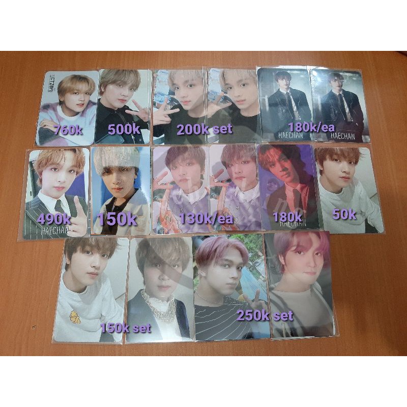 Photocard Pc Haechan Kihno 2nd Player, Seoul city, Sticker, Chilling, Cafe, Yb Kolbuk, Mumo Hot Sauc