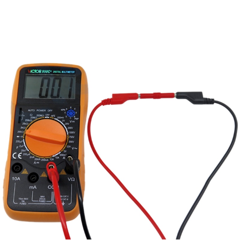 Btsg Safety Full Insulated Test 4mm Plug Male Stackable Connector Dengan Adaptor Jack Pisang Untuk Multimeter Test Lead