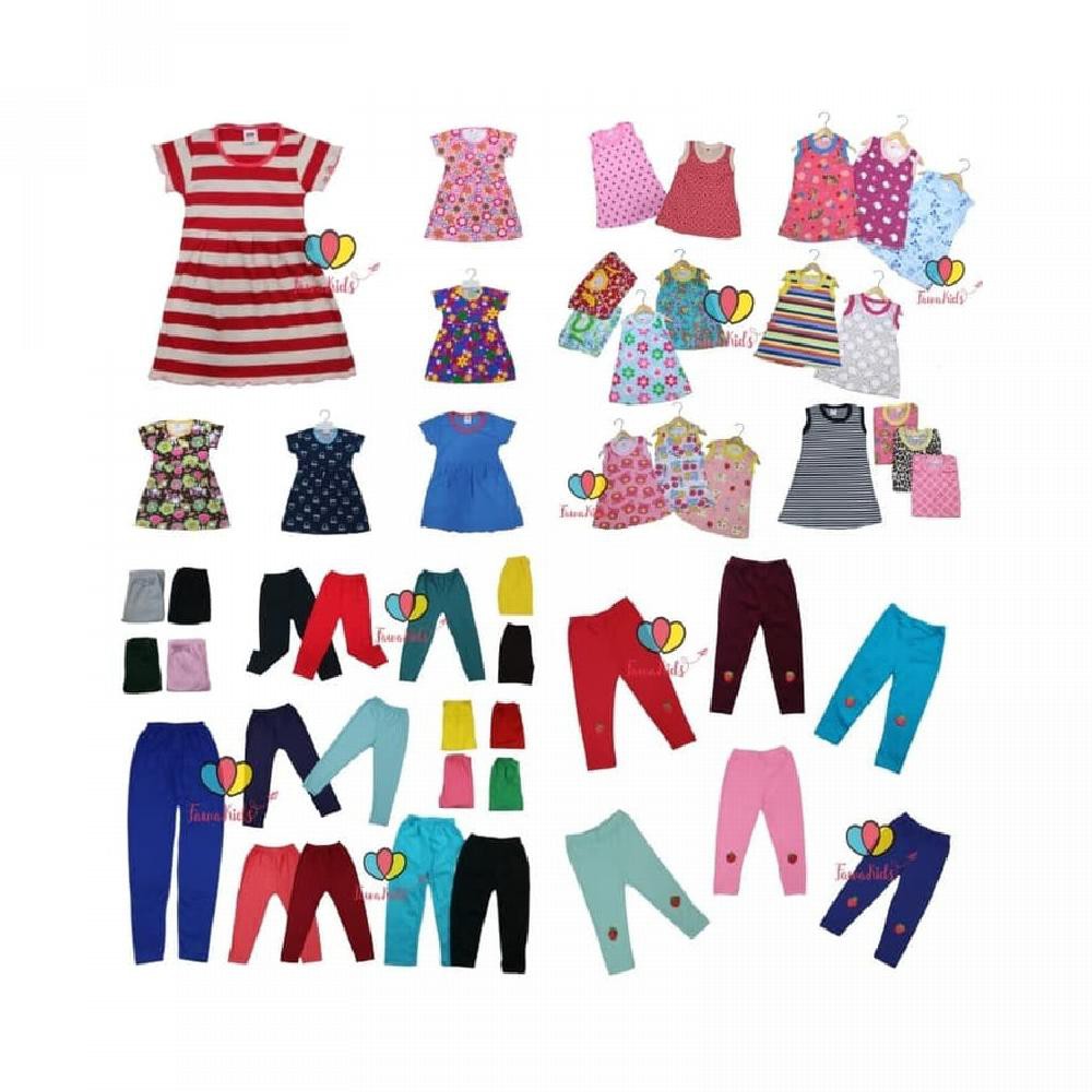 PAKET USAHA 500 RIBU - ISI 50 PCS Baju Anak Bayi Perempuan Legging - PAKET A
