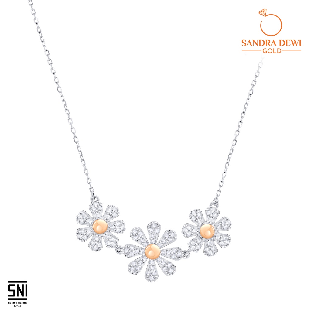 Kalung Emas Flower Daisy by Sandra Dewi Gold 18K NC200108
