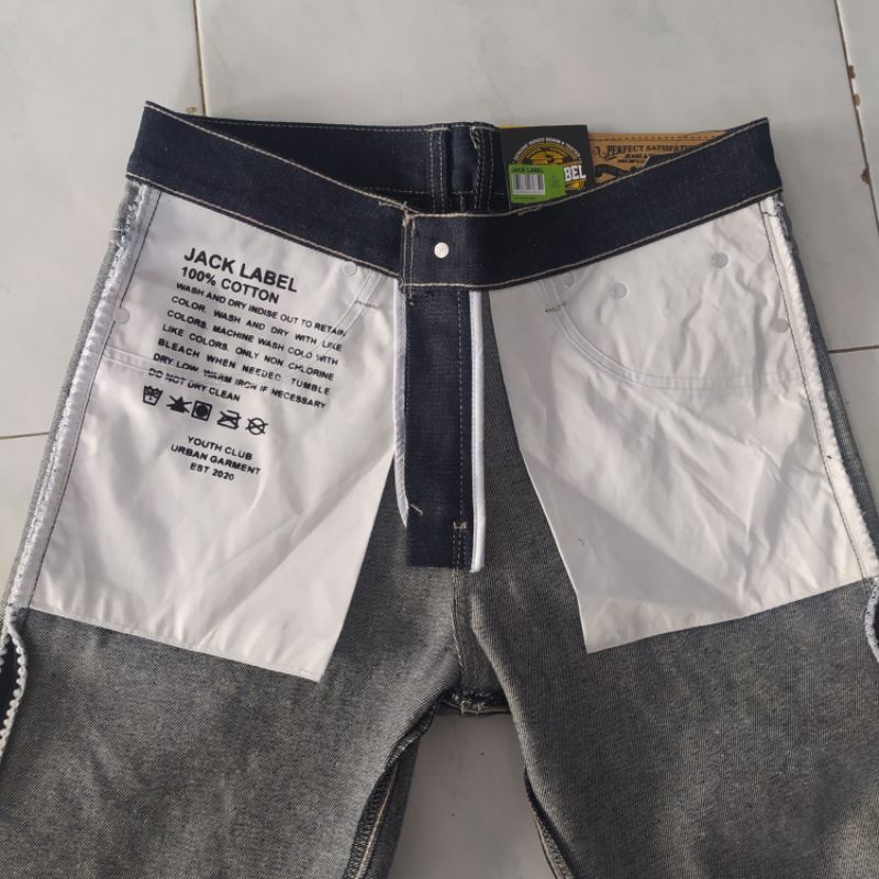 Celana Jeans Denim Salvadge Original Jack Label Size 28-33 Selvedge Denim Jack Label CELANA PANJANG