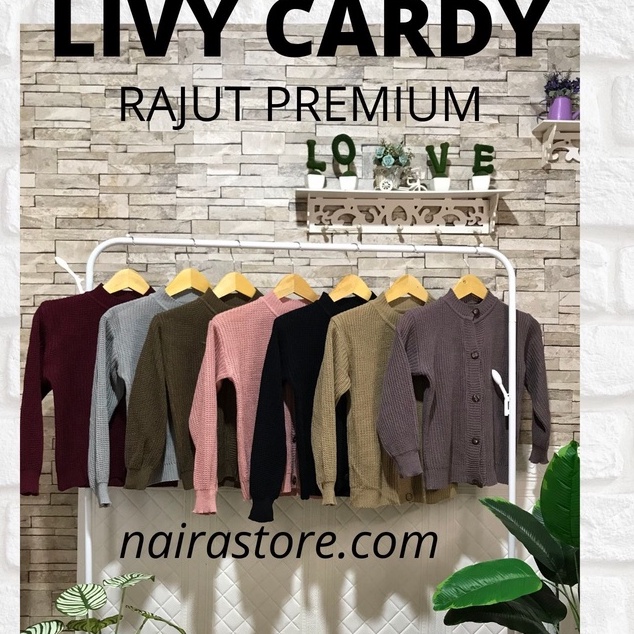 LIVY Cardy Rajut Anak Perempuan Usia 2-10 Tahun Rajut Halus Premium / Cardigan Rajut Anak Perempuan