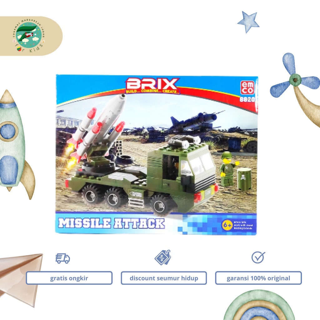 MAINAN BRIX - MISSILE ATTACK 8820 EMCO