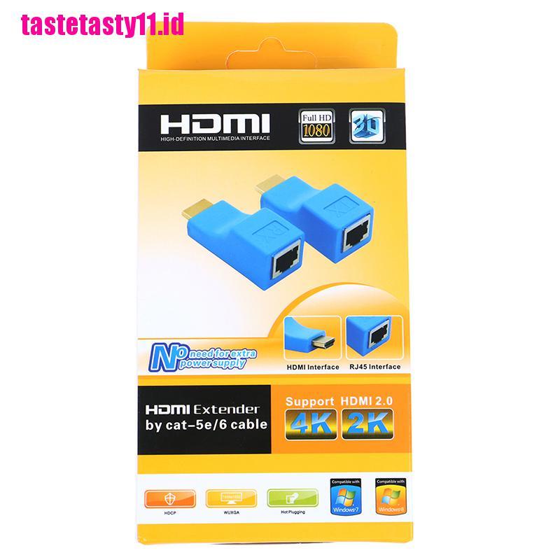 2pcs extender hdmi 1080p Ke rj45 over cat 5e / 6 network lan ethernet