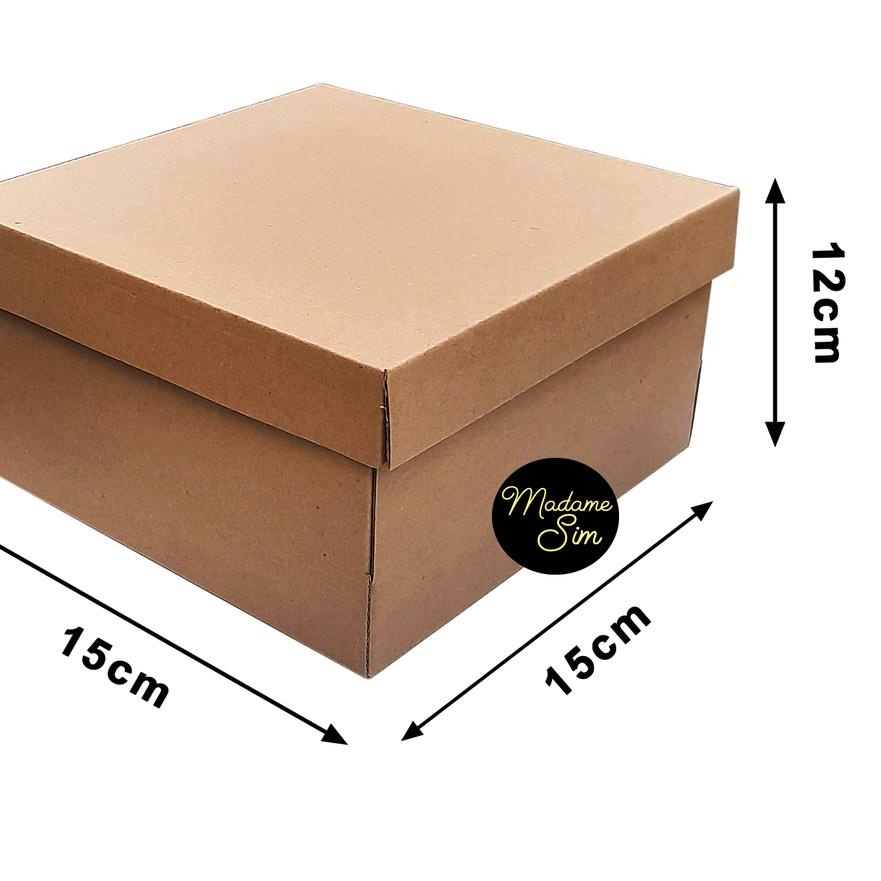 

Promo - KOTAK KUE - CAKE BOX 15 x 15 x 12 CM ISI 10 PCS