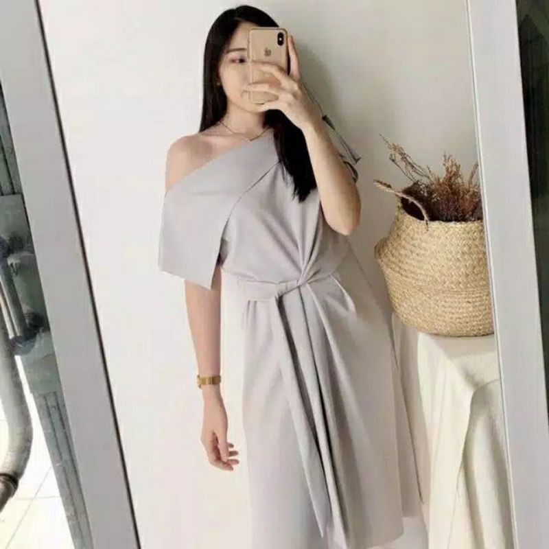 Dress Poplin Moscrepe Wanita