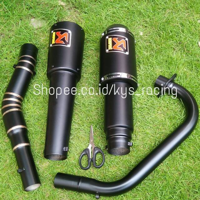 Knalpot racing akrapovic doff PNP new vixion old r cb150 Tiger r15 cbr150 satria sonic verza  dll-7