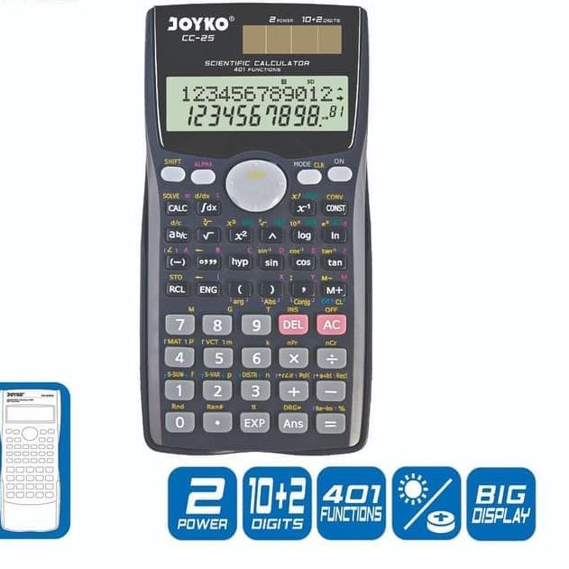 

♠ Calculator Joyko CC-25 Scientific Kalkulator 401 Functions CC25 ❀