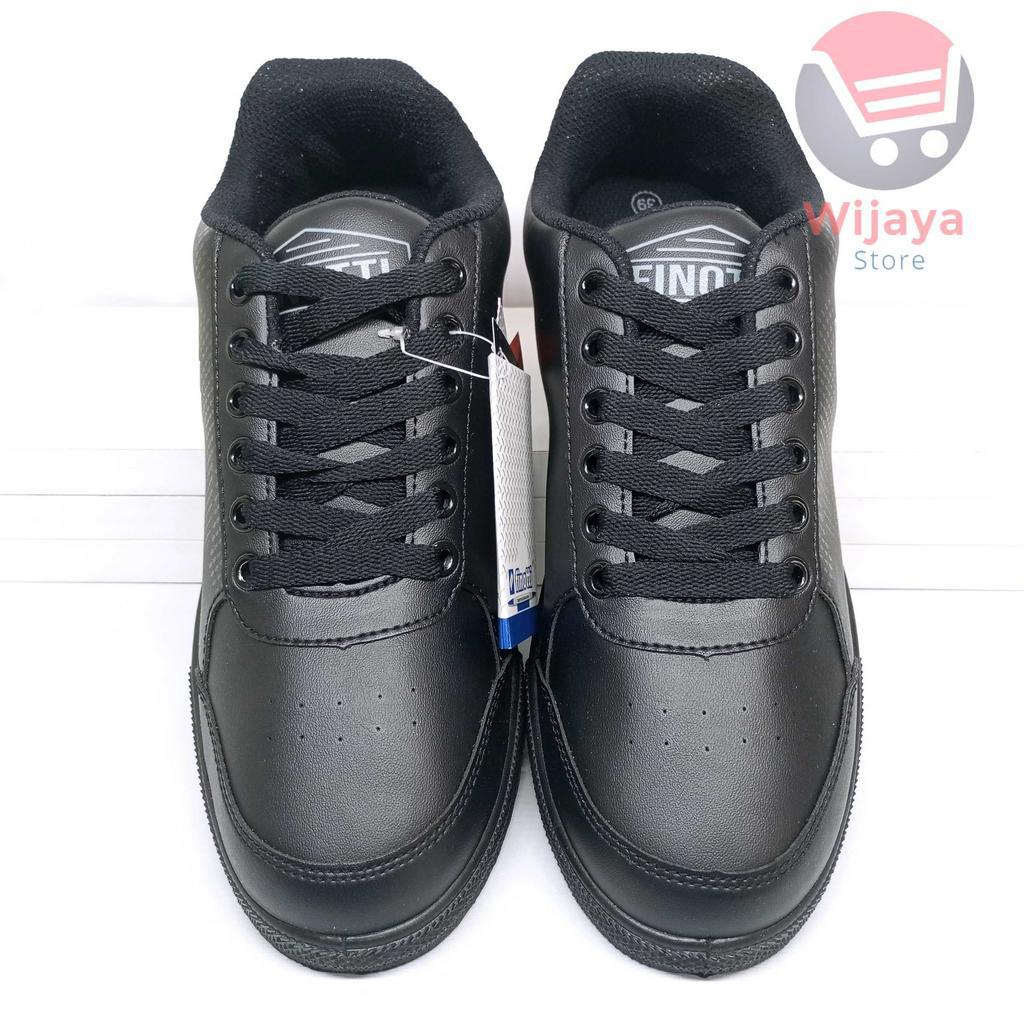 Sepatu Sekolah Finotti 38-41 Sneaker Classic Original Hitam Polos Kualitas Terpercaya dan Tahan Lama ETERNAL