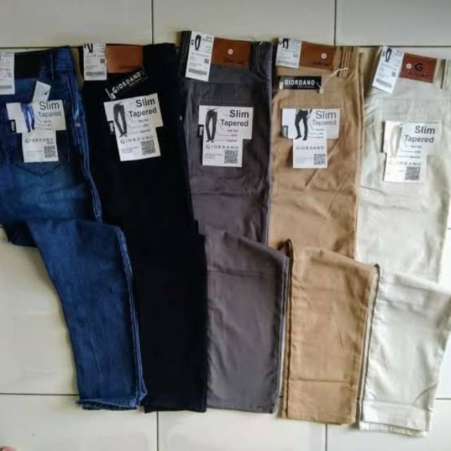 Celana chino giordano mocca