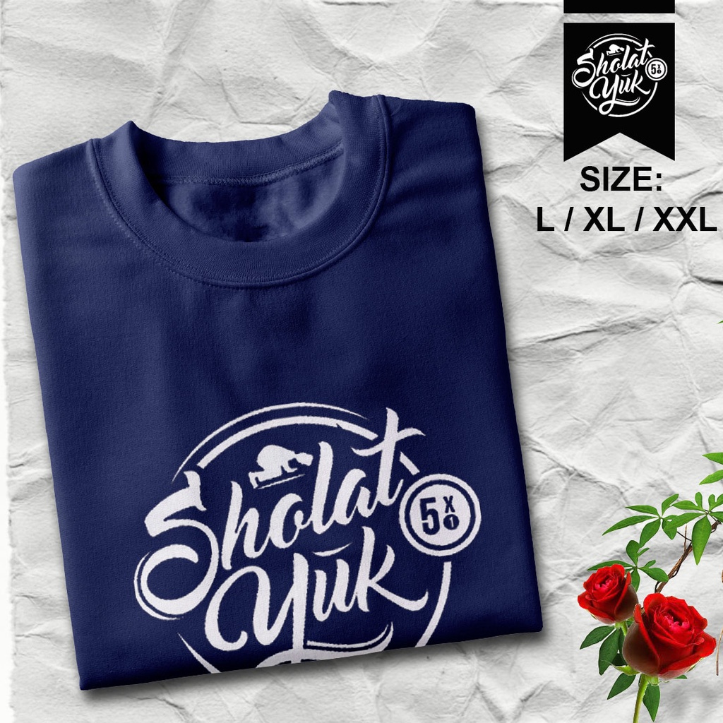 [ sholat yuk ] kaos dakwah islami pria dan wanita.-2