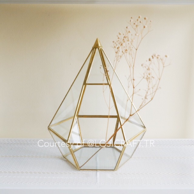 Mumtaz Terrarium / Kotak Kaca / Wedding Seserahan Gift / Succulent Pot