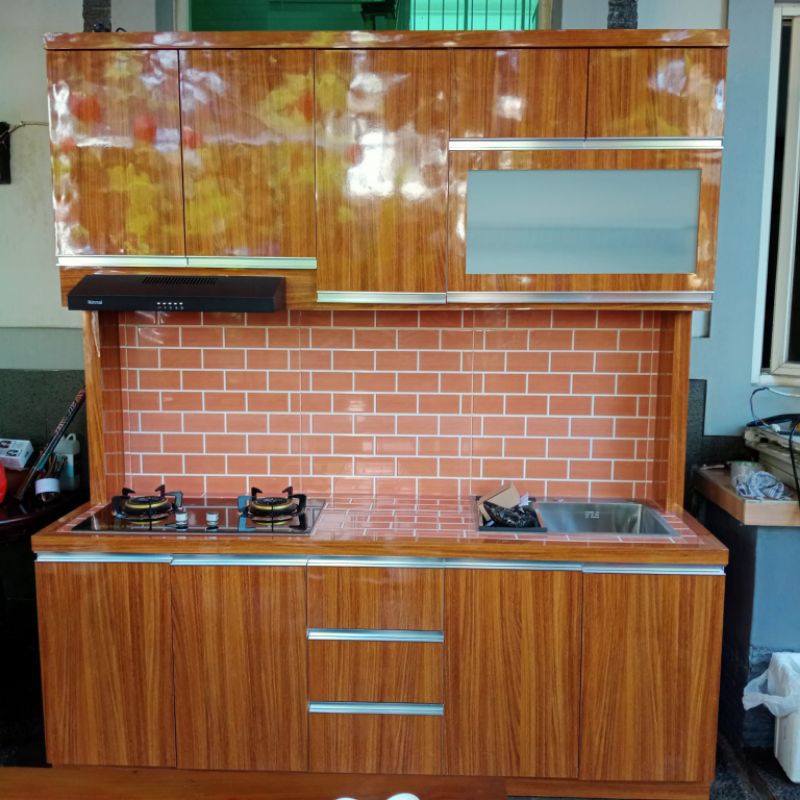 Kitchen Set Dapur Jumbo / Rak Dapur Kompor tanam dan wastafel