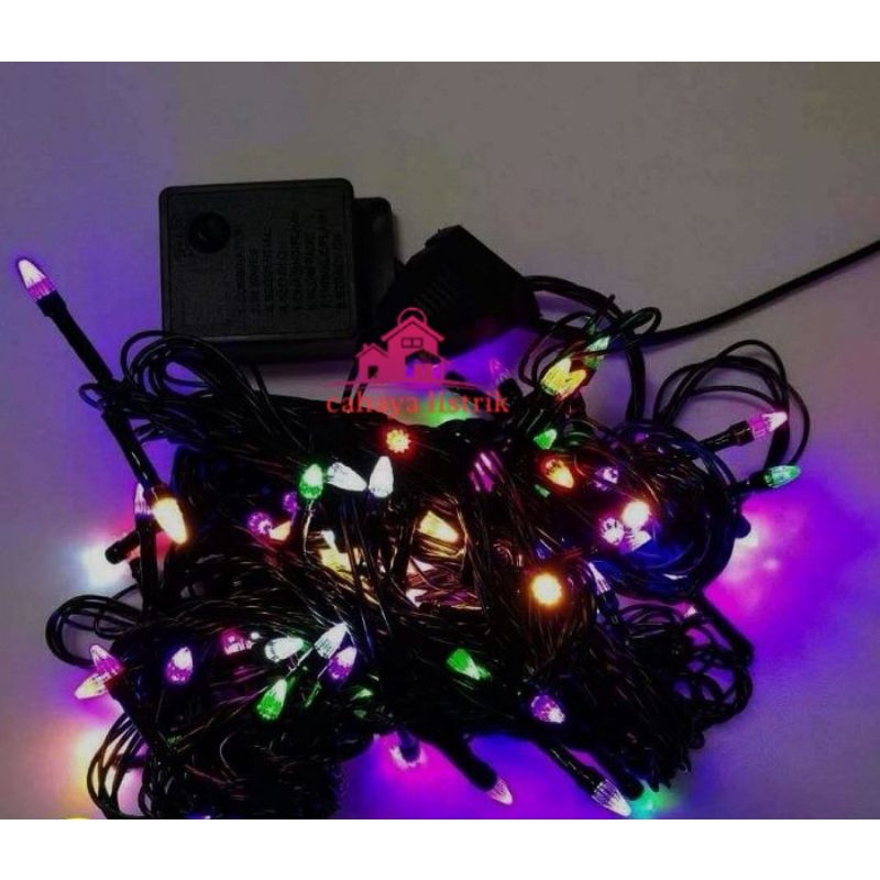 LAMPU TUMBLR / LAMPU NATAL LED / TUMBLR LIGHT / TUMBLR LED 8WARNA LANCIP / ROKET / KABEL HITAM