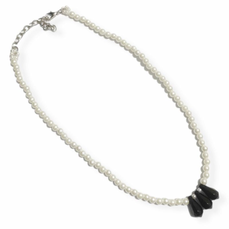 Alexa Crystal Pearl Necklace Kalung Mutiara Kristal Choker
