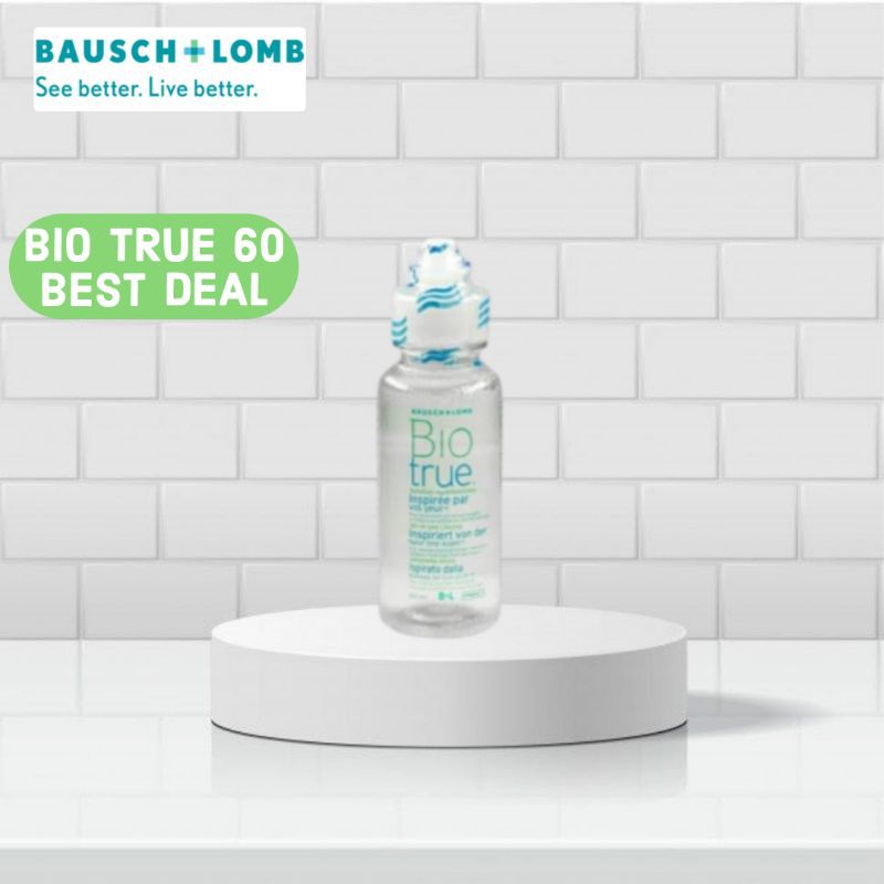 BIO TRUE KECIL CAIRAN PEMBERSIH SOFTLENS 60 ML ANTIBAKTERI SOLUTION