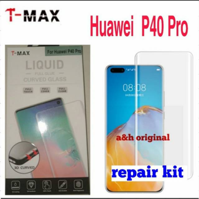 T-Max Repair Kit Tempered Glass UV Glass & Glue - Huawei P40 Pro Tmax Original