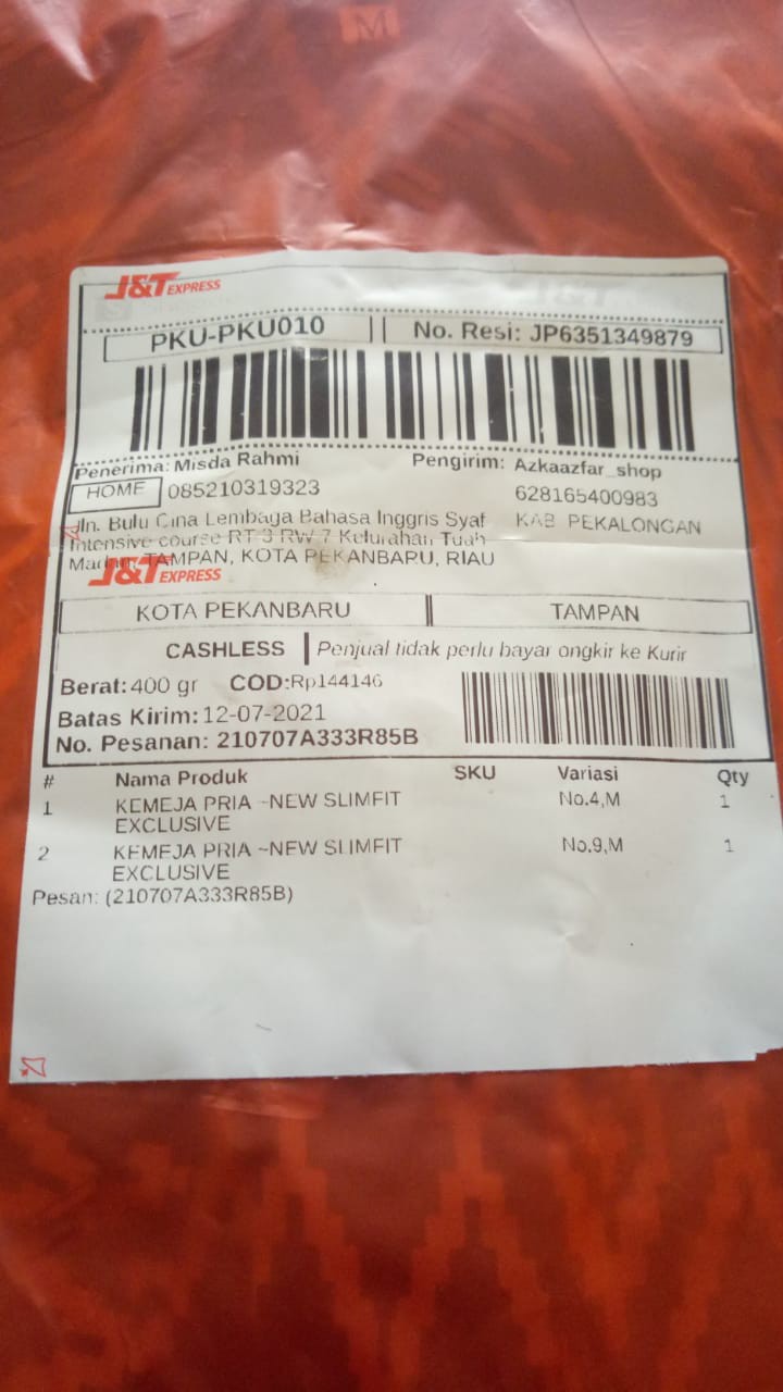 Kemeja Pria ~new Slimfit Exclusive