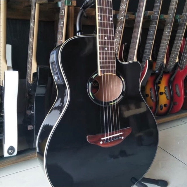 Gitar akustik elektrik YMH APX 500 EQ TUNER Paket Lengkap