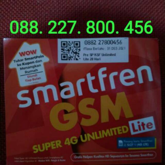 Smartfren unlimited lite 28hari / nomor cantik smartfren / nomer rapi
