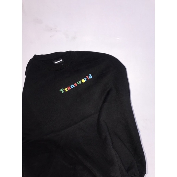 CREWNECK TRANSWORLD MULTI COLLOR BLACK