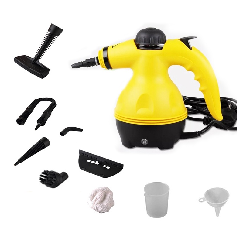 Mesin Steam Cleaner Pembersih Uap Listrik Portabel Steamer Genggam Rumah Tangga Rumah Kantor Kamar Membersihkan Peralatan Lampiran Alat Sikat Dapur