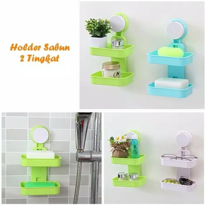 Tempat Sabun 2 Tingkat double Layer soap Sabun / tempat sabun