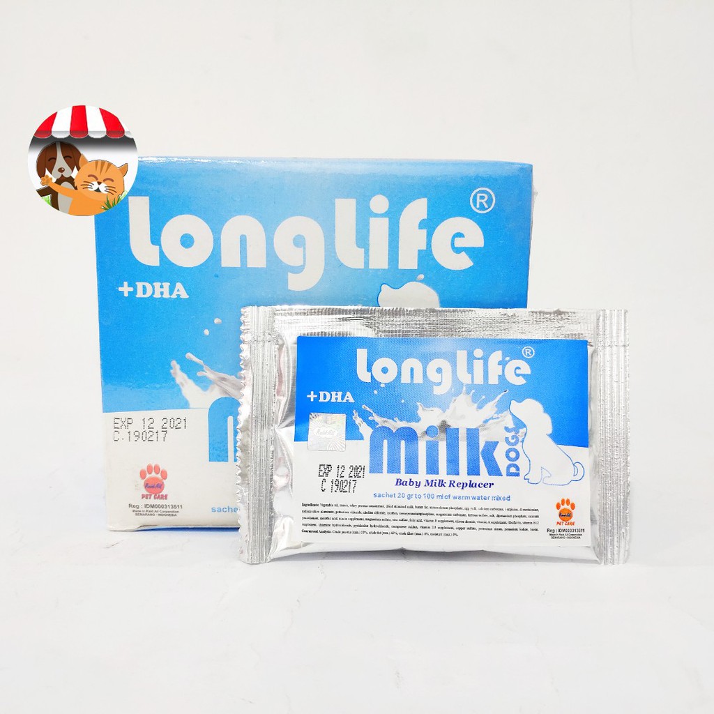 Susu Longlife Baby Dog Milk Replacer sachet - Susu Anak Anjing Long Life