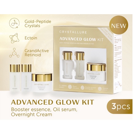 Crystallure Advanced Glow Kit (Produk antiaging untuk kulit glowing)