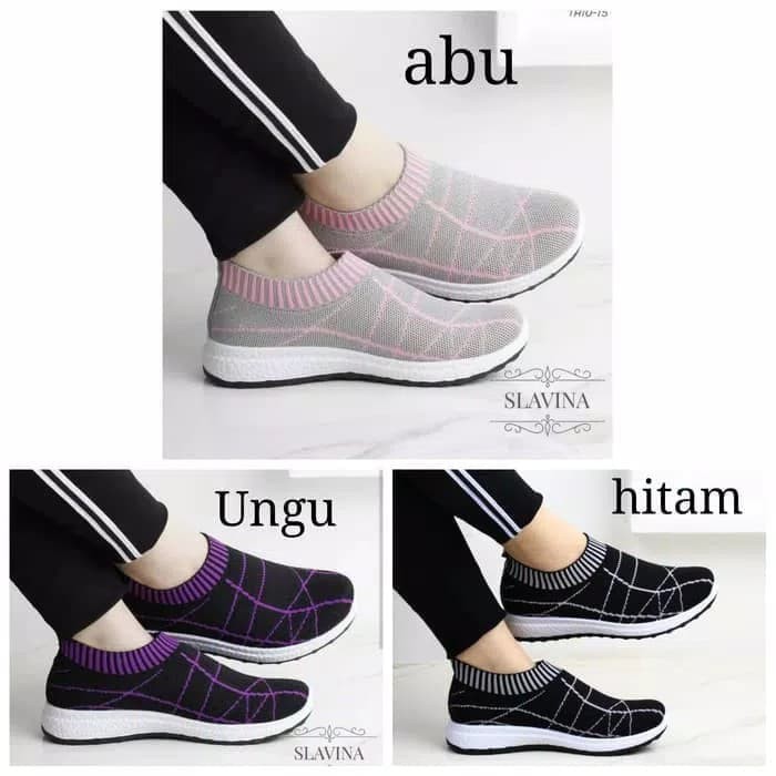 Sepatu Wanita SLIPON (SLAVINA) - Hitam