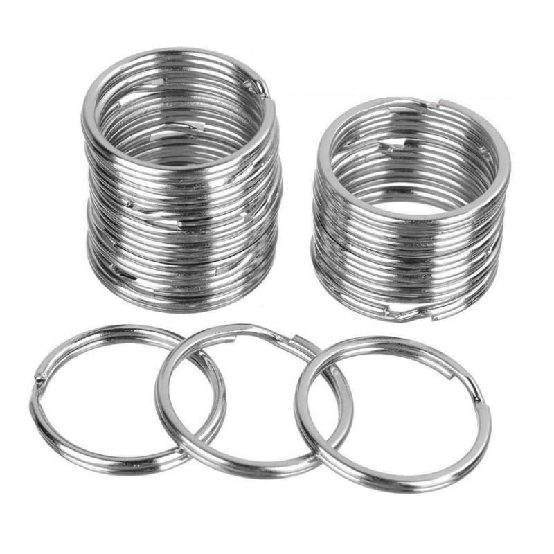 20 buah gantungan kunci bulat datar gantungan kunci selempang