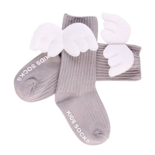 Kaos kaki ~ cute angle wings kids socks (6month-2years and 2-4years)