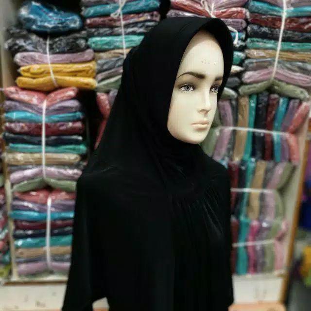 BERGO SNADA KCB / JILBAB SPORTY / HIJAB INSTANT PART 1-Hitam